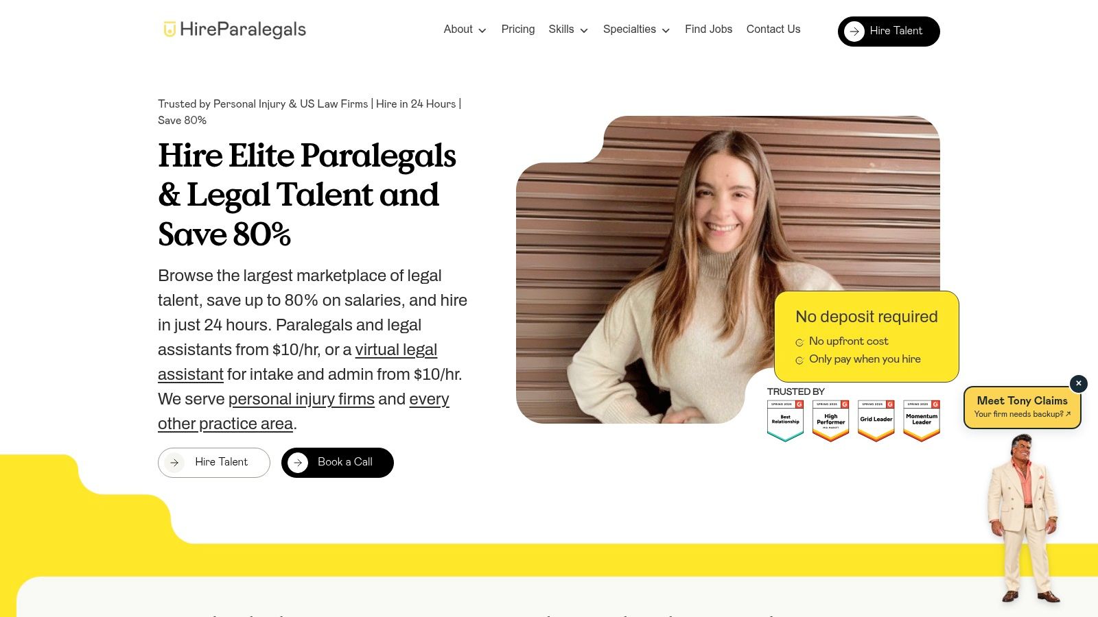Screenshot from https://hireparalegals.com